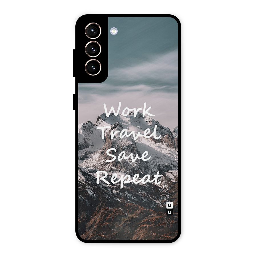 Work Travel Metal Back Case for Galaxy S21 Plus