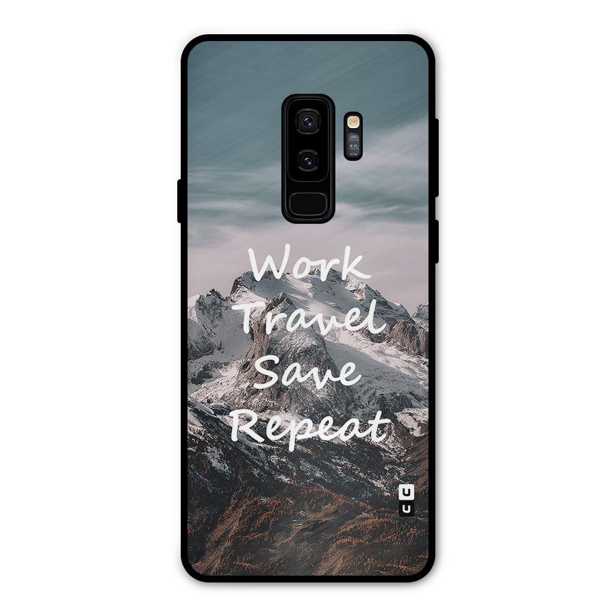 Work Travel Metal Back Case for Galaxy S9 Plus