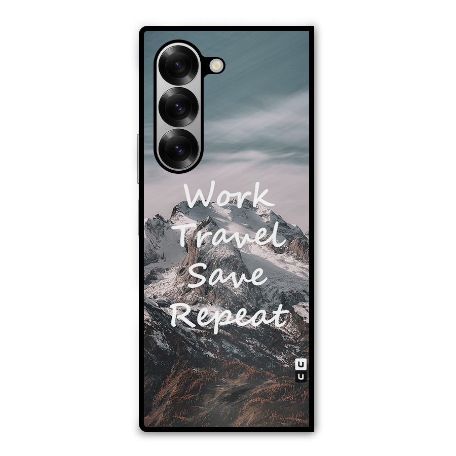 Work Travel Metal Back Case for Galaxy Z Fold6