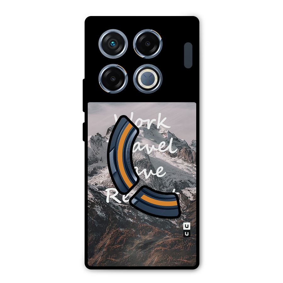 Work Travel Metal Back Case for Infinix GT 20 Pro
