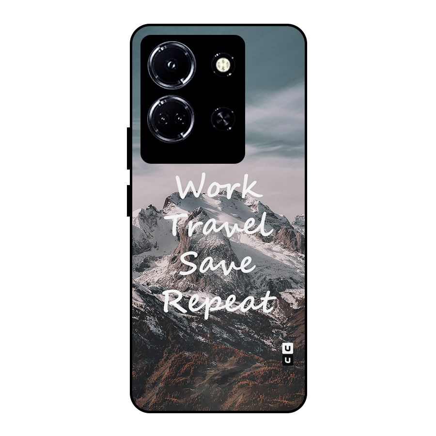 Work Travel Metal Back Case for Infinix Note 30 5G