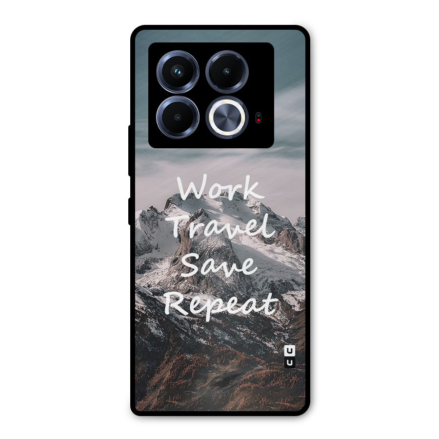 Work Travel Metal Back Case for Infinix Note 40 5G