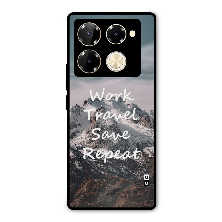 Work Travel Metal Back Case for Infinix Note 40 Pro Plus