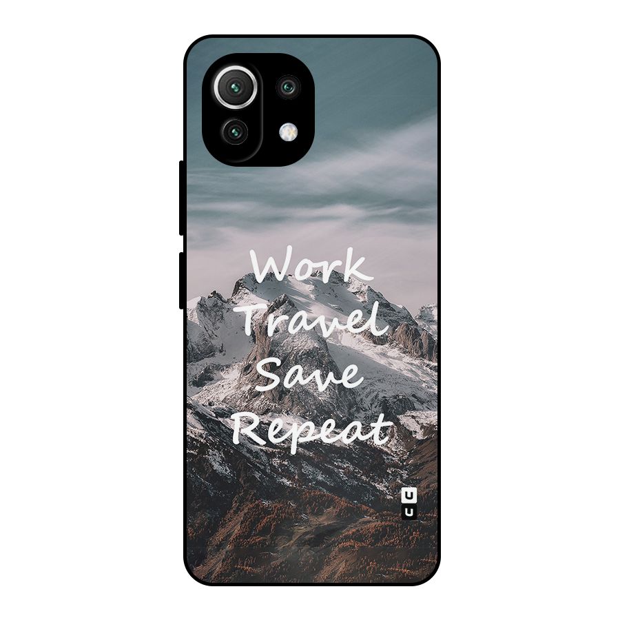 Work Travel Metal Back Case for Mi 11 Lite