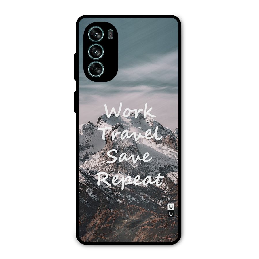 Work Travel Metal Back Case for Moto G62