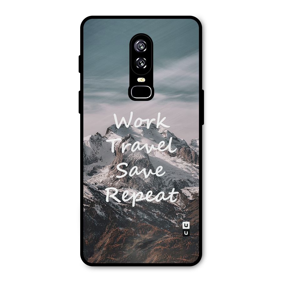 Work Travel Metal Back Case for OnePlus 6