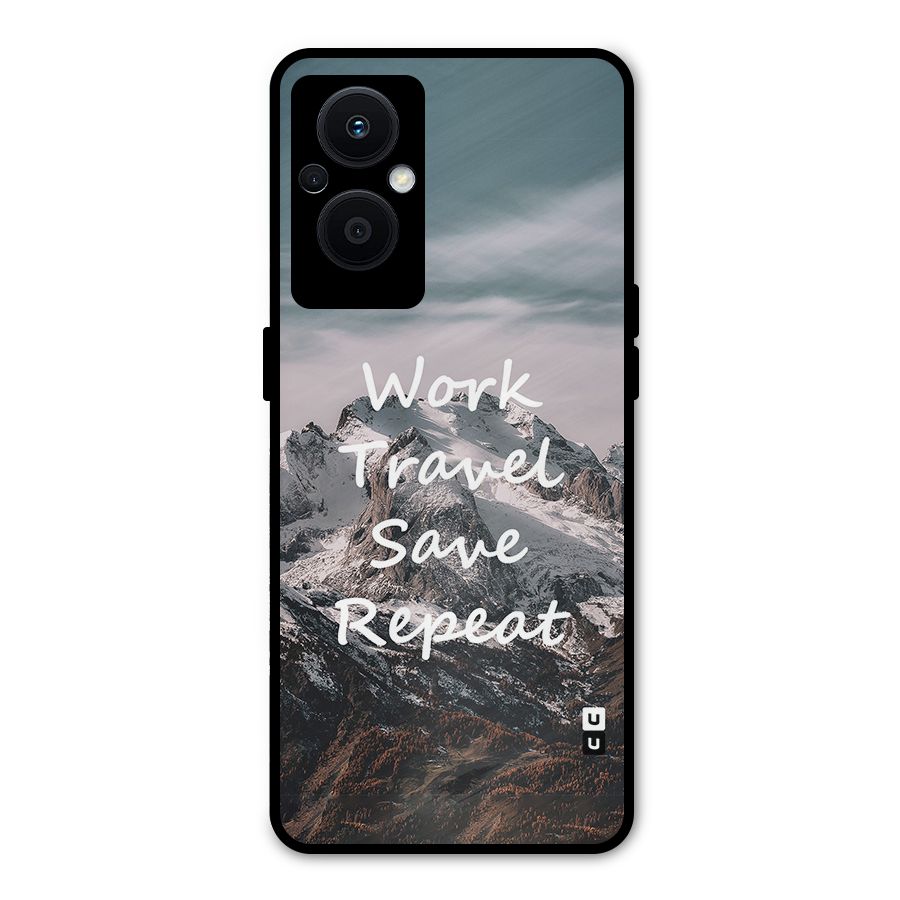 Work Travel Metal Back Case for Oppo F21 Pro 5G