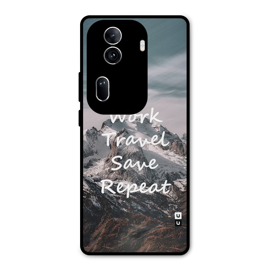 Work Travel Metal Back Case for Oppo Reno11 Pro 5G