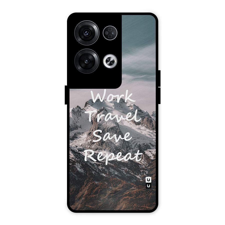 Work Travel Metal Back Case for Oppo Reno8 Pro 5G