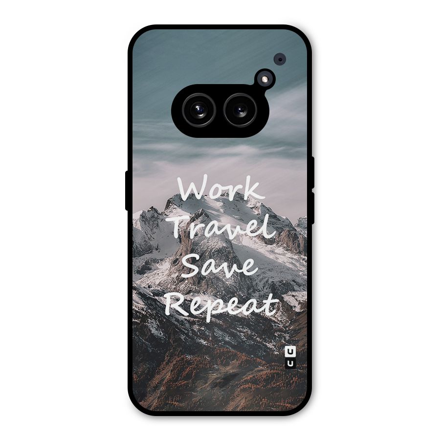 Work Travel Metal Back Case for Nothing Phone 2a