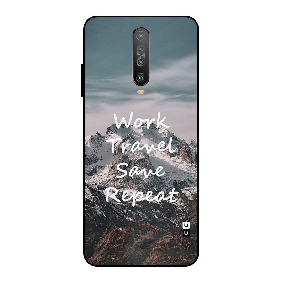 Work Travel Metal Back Case for Poco X2