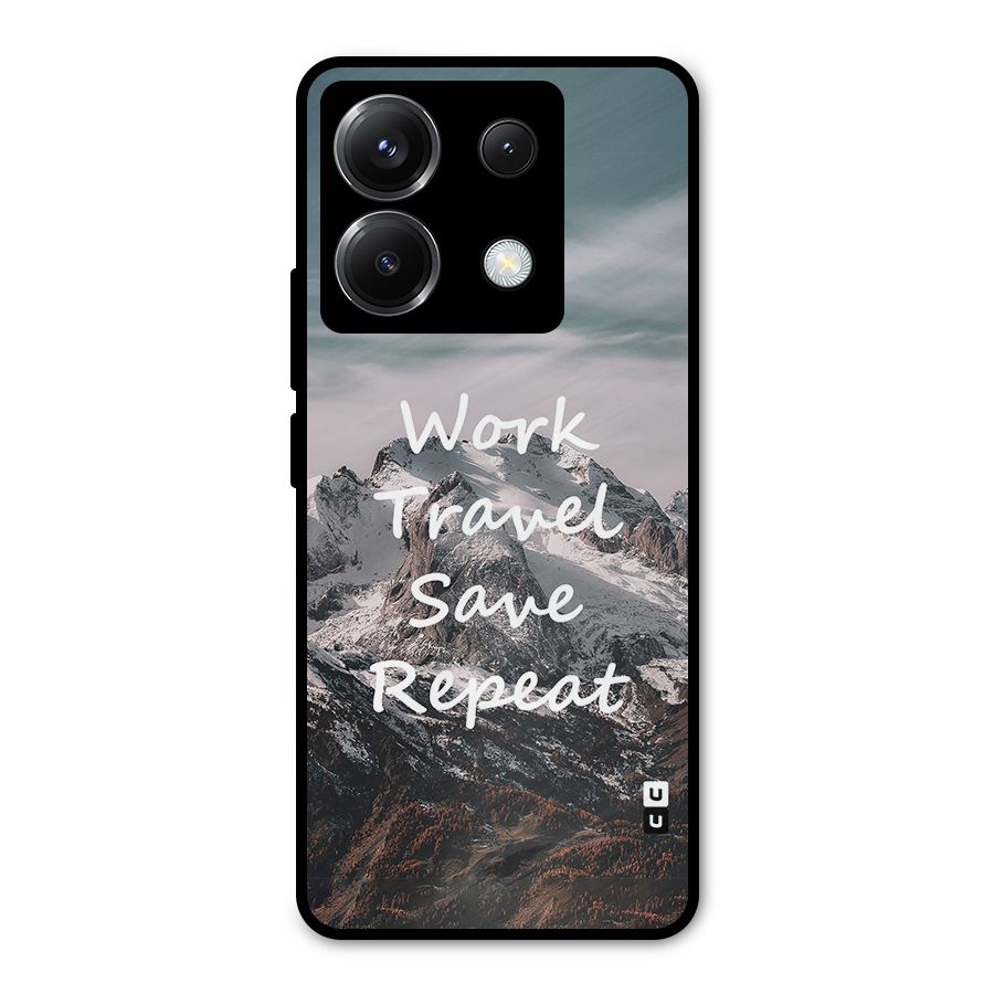 Work Travel Metal Back Case for Poco X6