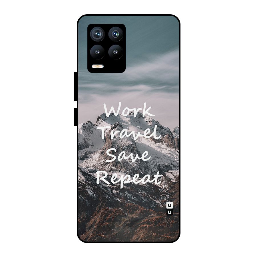 Work Travel Metal Back Case for Realme 8 Pro