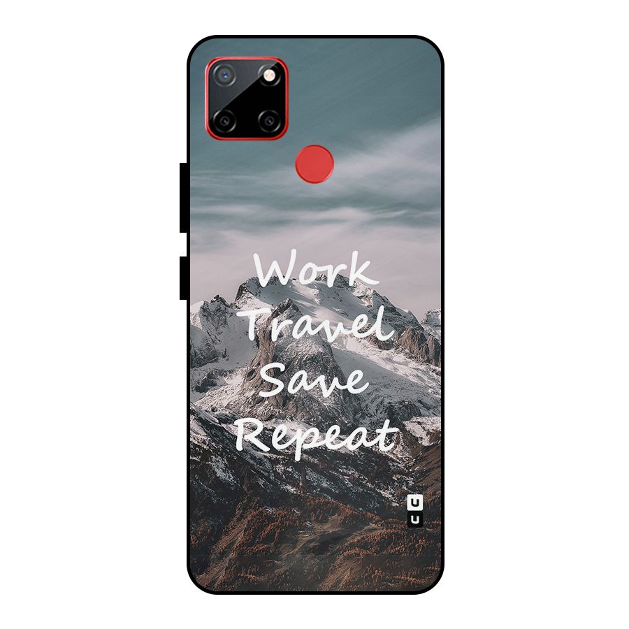 Work Travel Metal Back Case for Realme C12