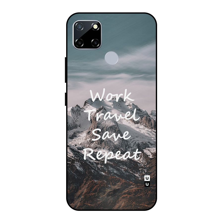 Work Travel Metal Back Case for Realme Narzo 20