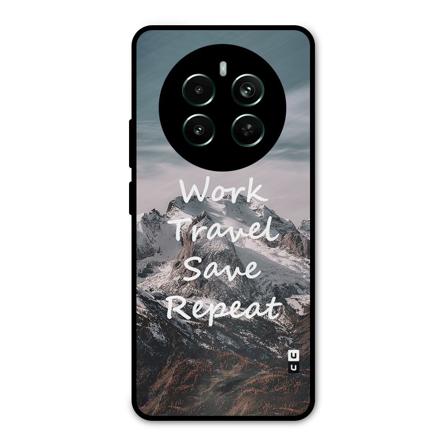 Work Travel Metal Back Case for Realme Narzo 70 Pro
