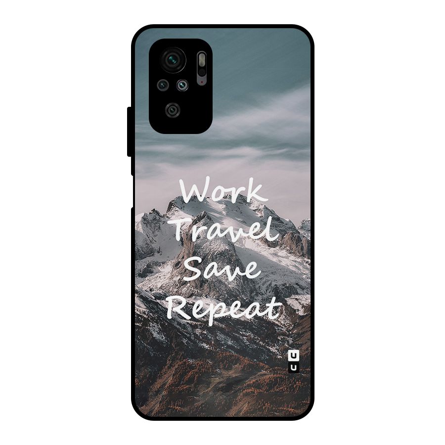Work Travel Metal Back Case for Redmi Note 10S