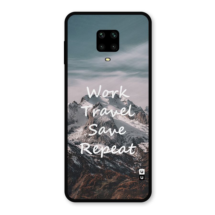 Work Travel Metal Back Case for Redmi Note 10 Lite