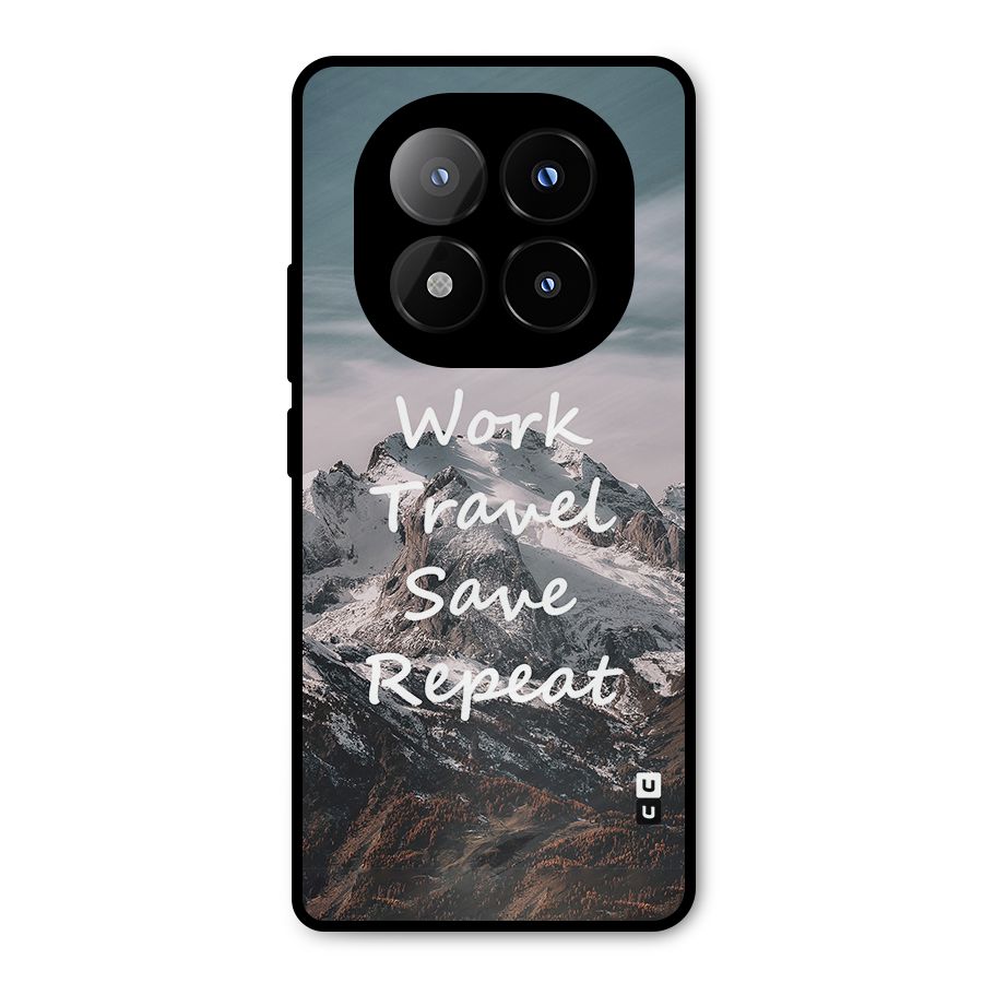 Work Travel Metal Back Case for Redmi Note 14 Pro Plus 5G