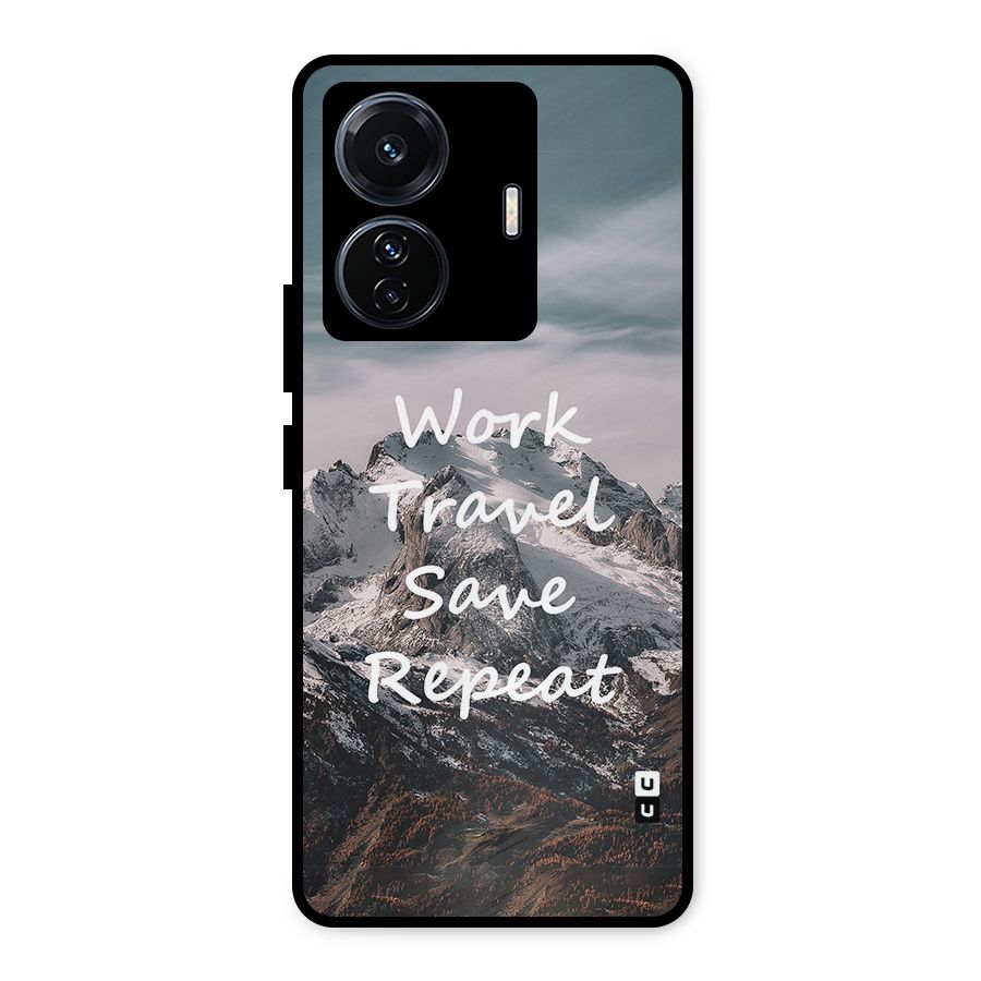 Work Travel Metal Back Case for Vivo T1 Pro