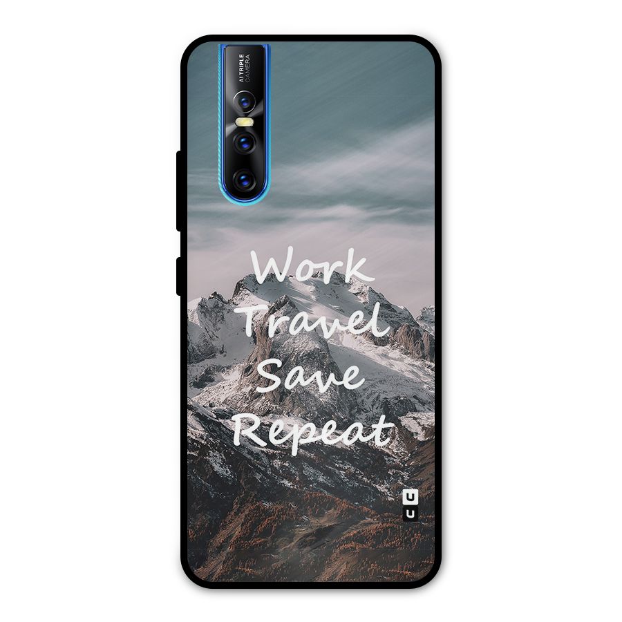 Work Travel Metal Back Case for Vivo V15 Pro