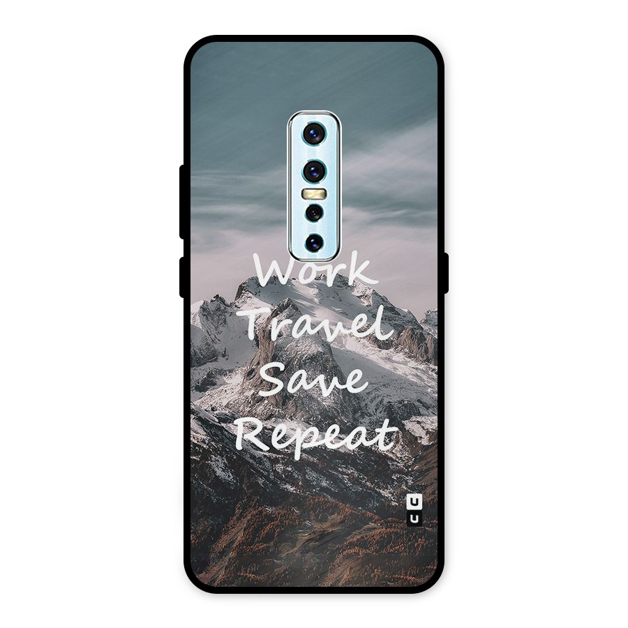 Work Travel Metal Back Case for Vivo V17 Pro