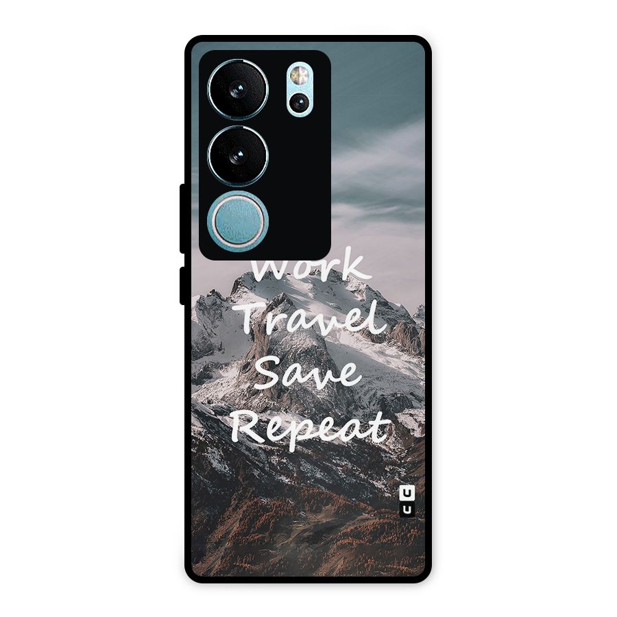 Work Travel Metal Back Case for Vivo V29