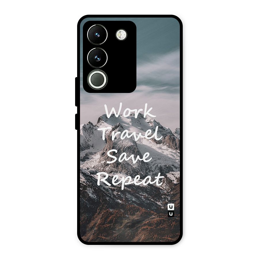 Work Travel Metal Back Case for Vivo Y200