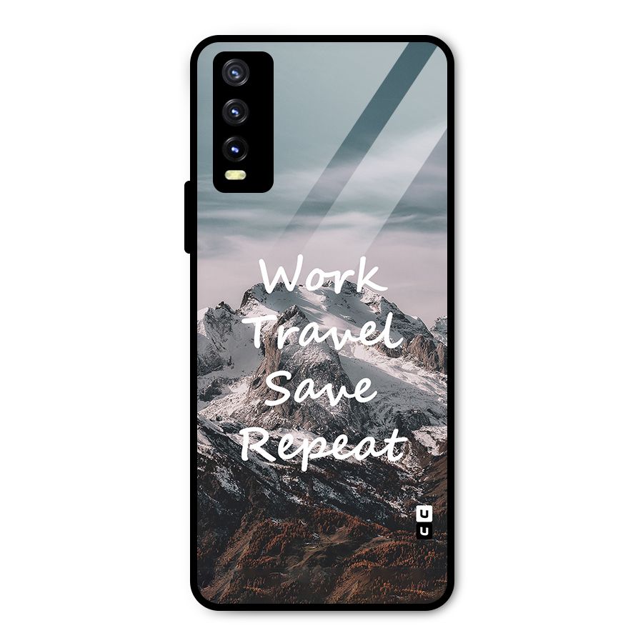 Work Travel Metal Back Case for Vivo Y20g