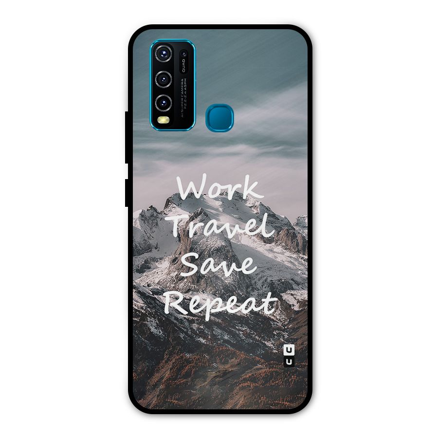 Work Travel Metal Back Case for Vivo Y30