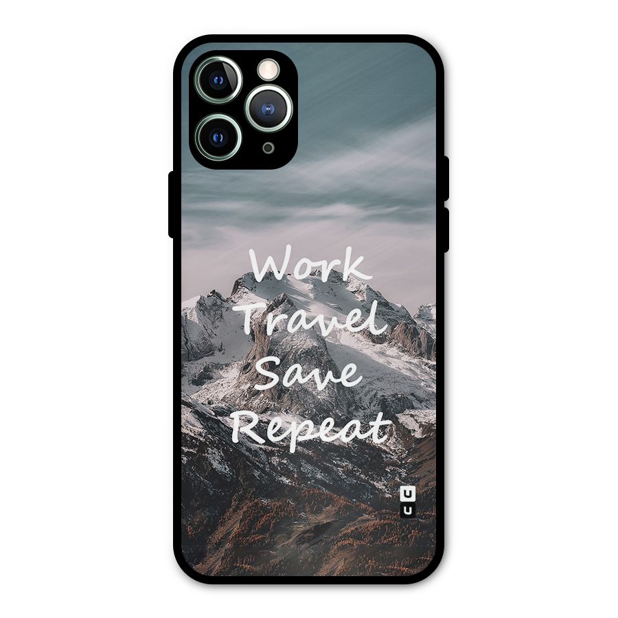 Work Travel Metal Back Case for iPhone 11 Pro Max