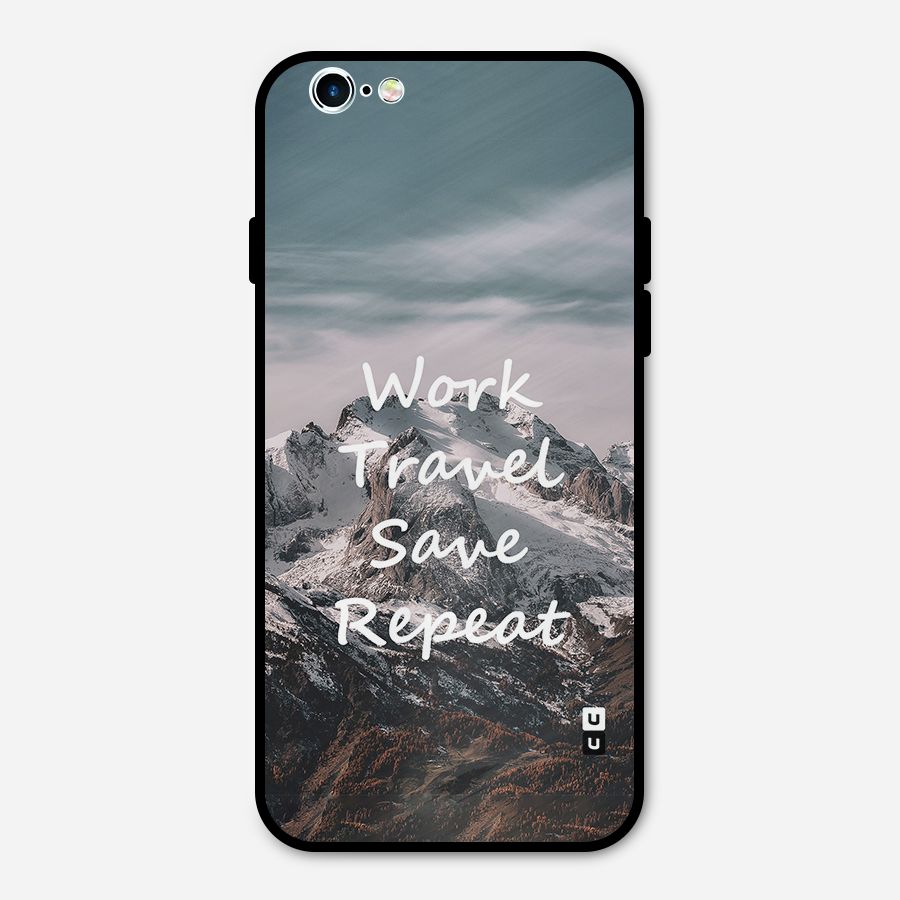Work Travel Metal Back Case for iPhone 6 6s