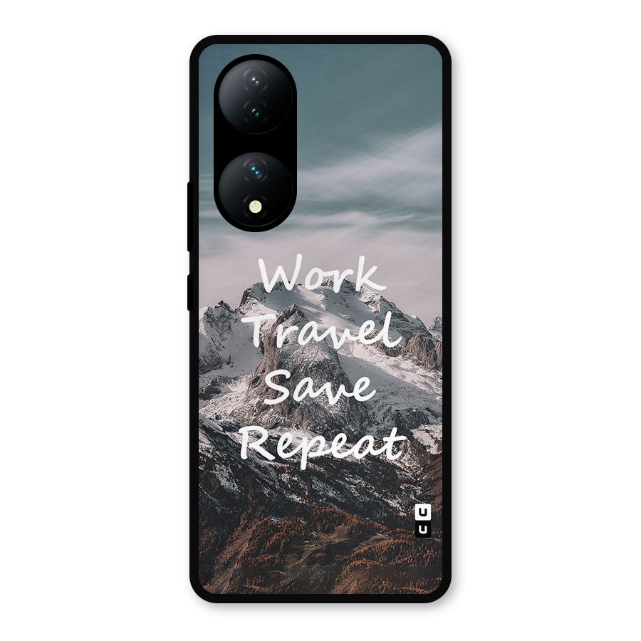 Work Travel Metal Back Case for iQOO Z7