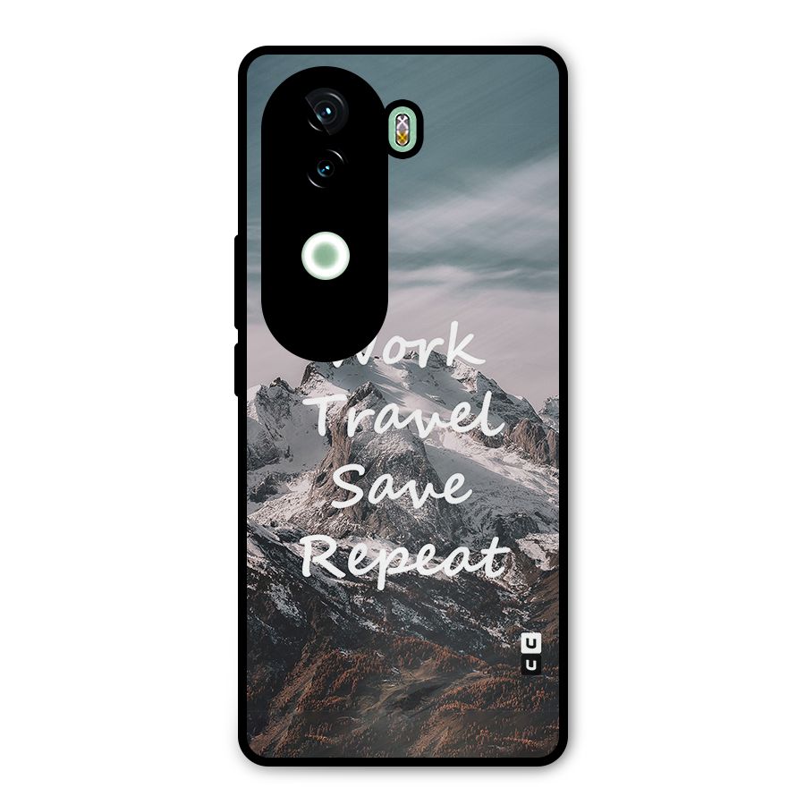 Work Travel Metal Back Case for iQOO Z9s