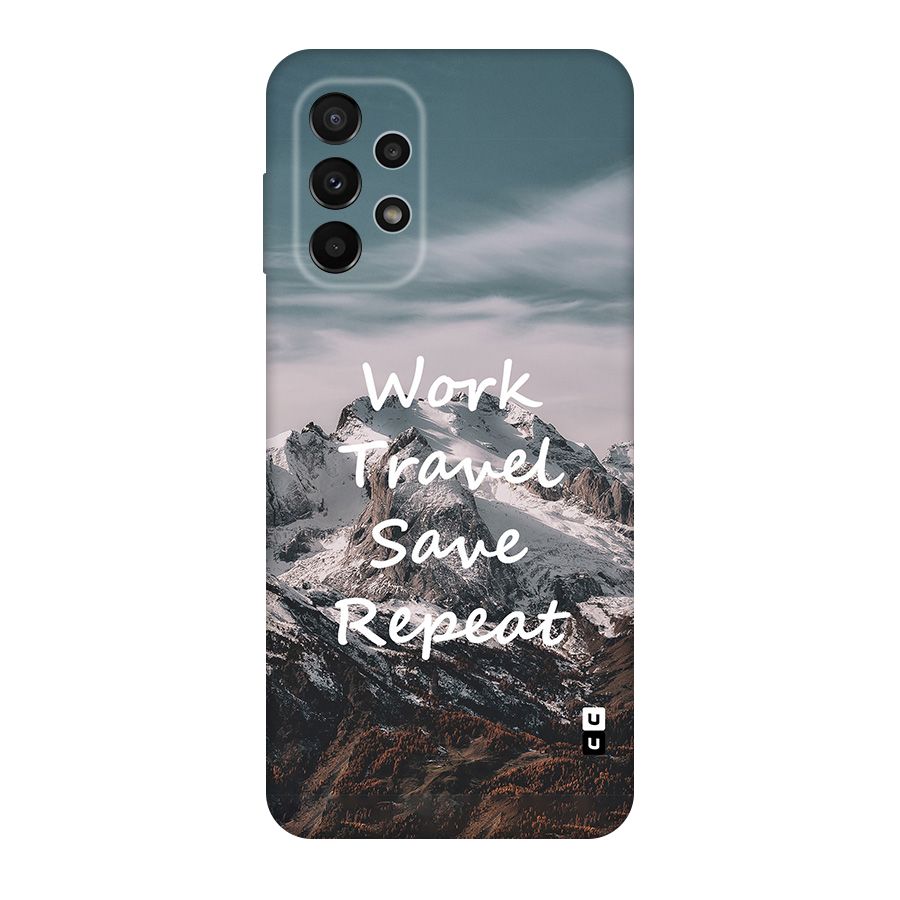 Work Travel Original Polycarbonate Back Case for Galaxy A23