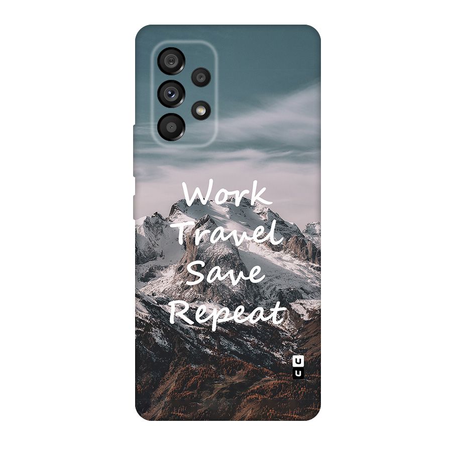 Work Travel Original Polycarbonate Back Case for Galaxy A53 5G