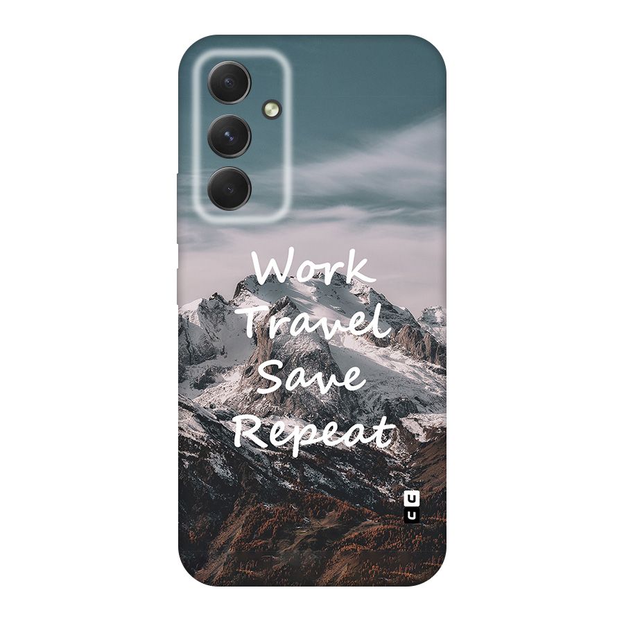 Work Travel Original Polycarbonate Back Case for Galaxy A54