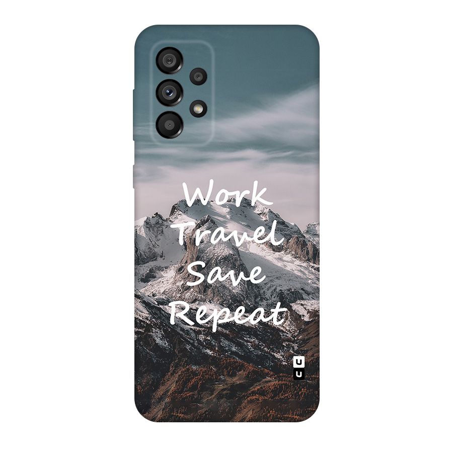 Work Travel Original Polycarbonate Back Case for Galaxy A73 5G