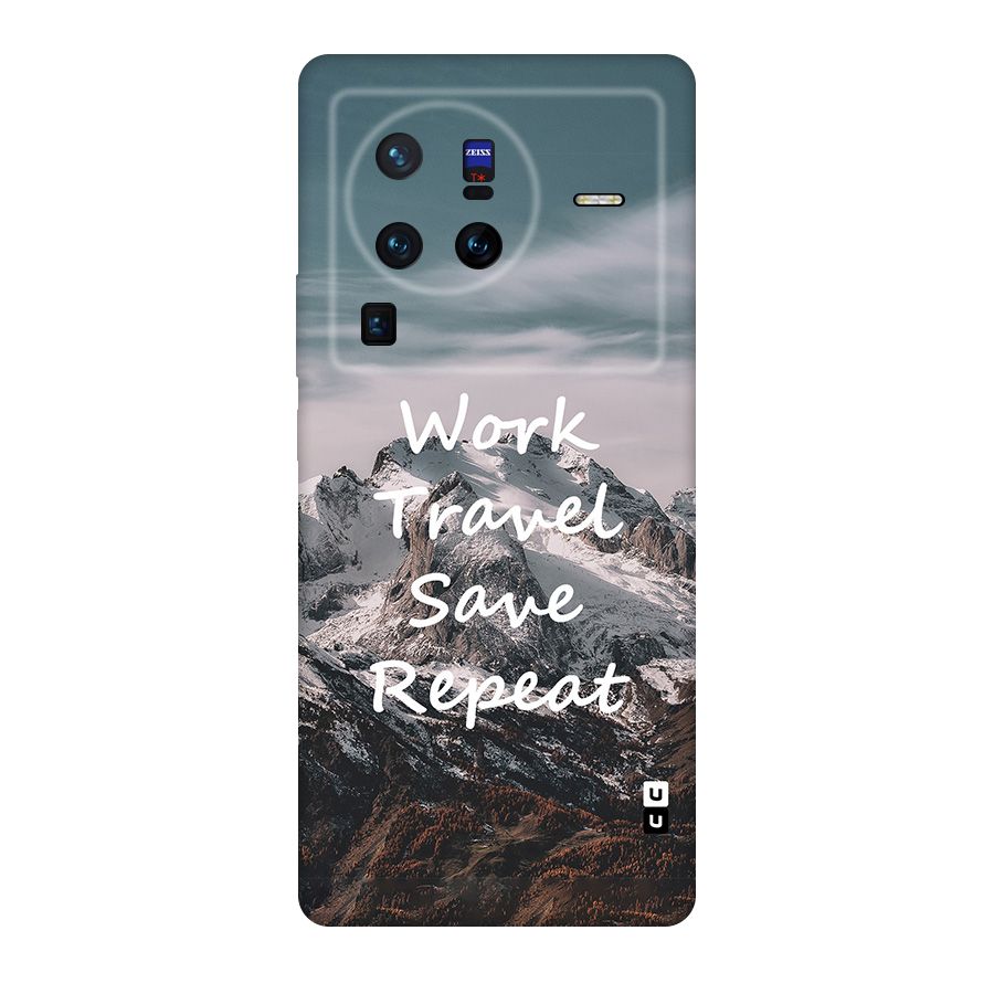 Work Travel Original Polycarbonate Back Case for Vivo X80