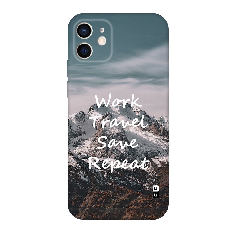Work Travel Original Polycarbonate Back Case for iPhone 12