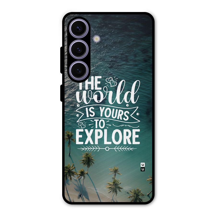 World To Explore Metal Back Case for Galaxy S24