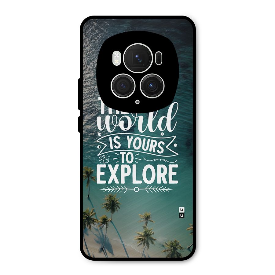World To Explore Metal Back Case for Honor Magic6 Pro