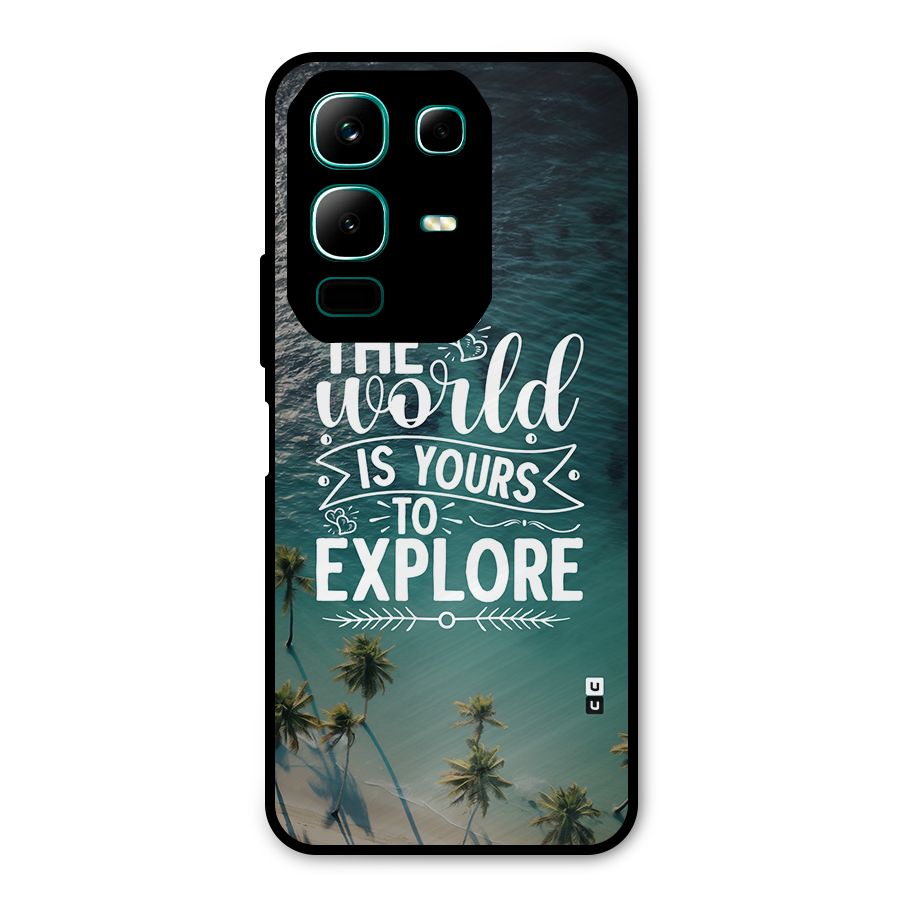 World To Explore Metal Back Case for Infinix Note 50x