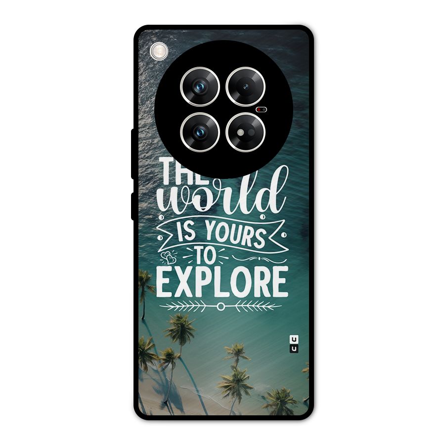 World To Explore Metal Back Case for Infinix Zero 40 5G
