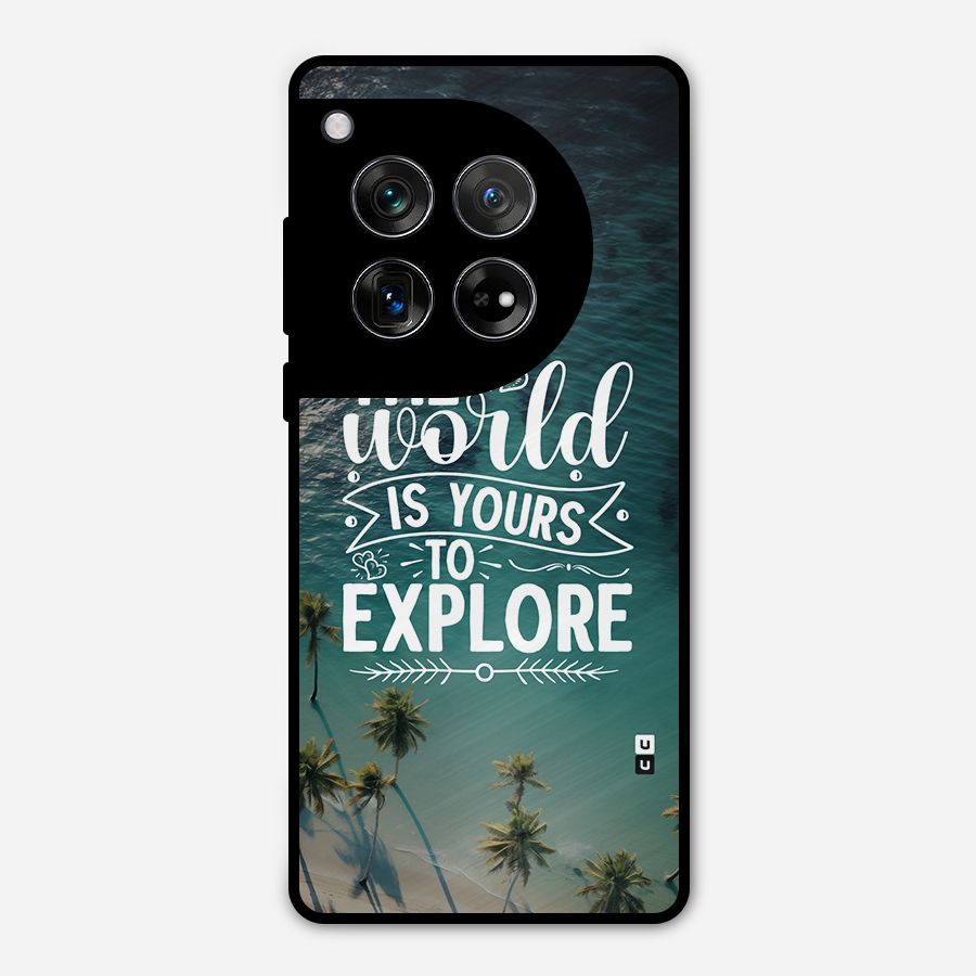World To Explore Metal Back Case for OnePlus 12