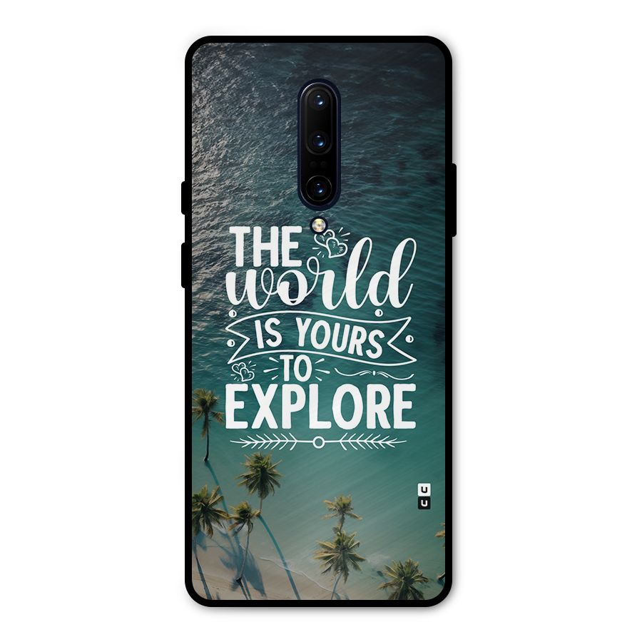 World To Explore Metal Back Case for OnePlus 7 Pro