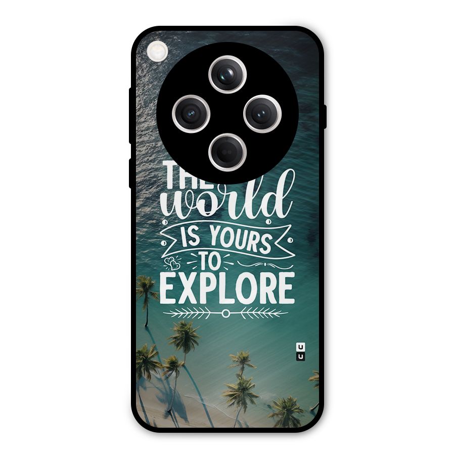 World To Explore Metal Back Case for Oppo Find X8