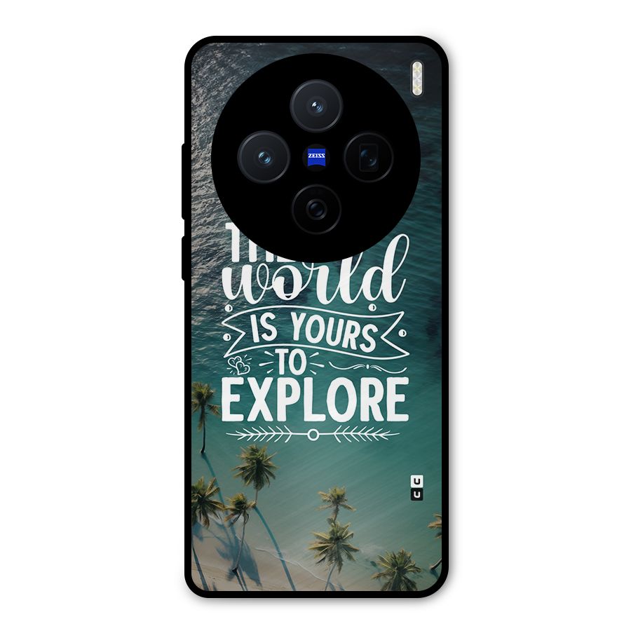 World To Explore Metal Back Case for Vivo X200