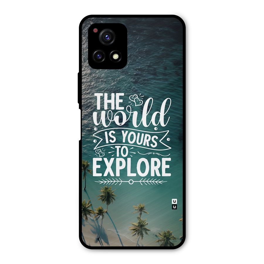 World To Explore Metal Back Case for Vivo Y72 5G