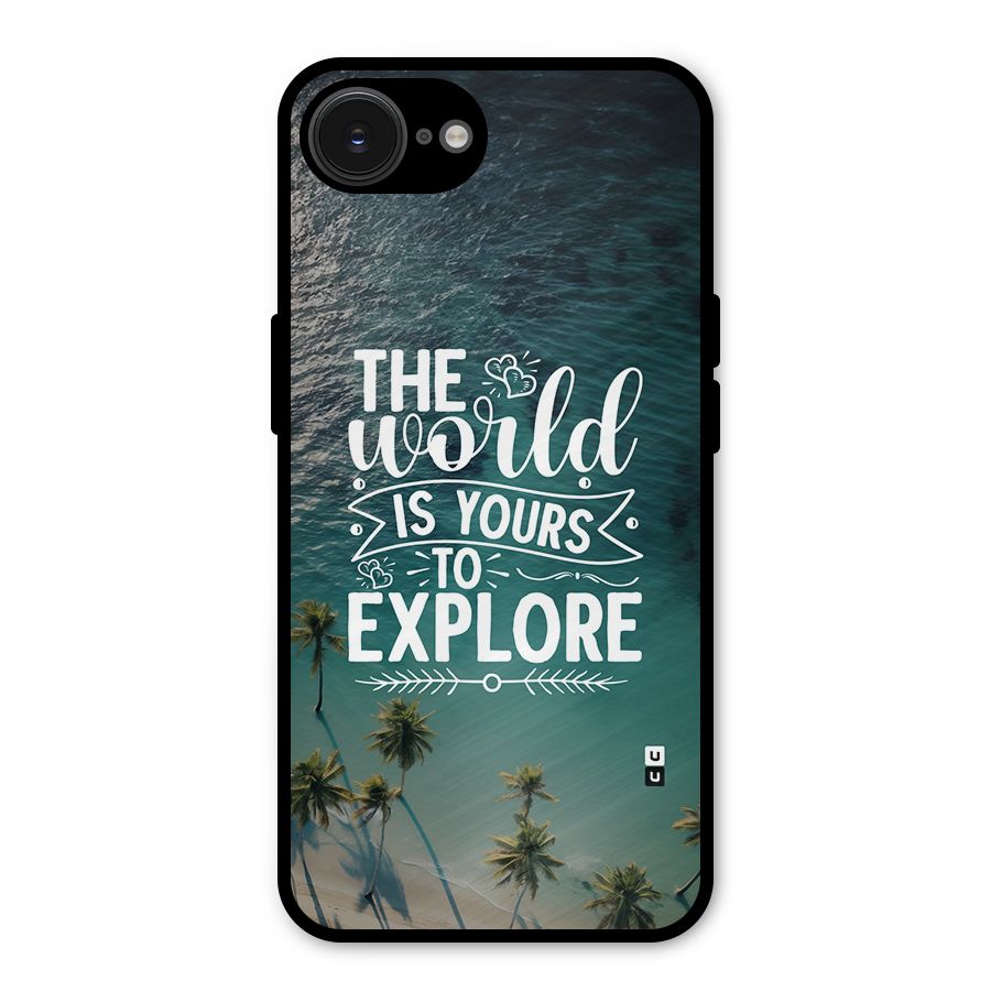 World To Explore Metal Back Case for iPhone 16e